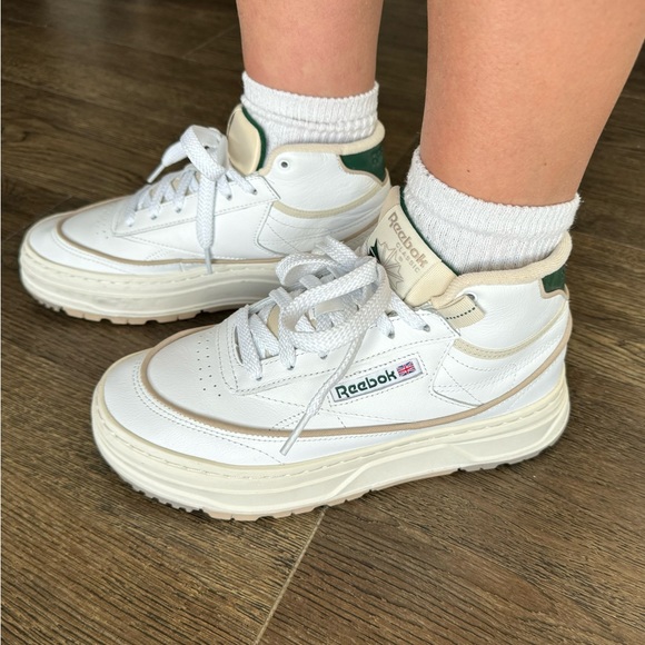 Reebok Club C Geo Mid - Green Detail - Picture 6 of 11